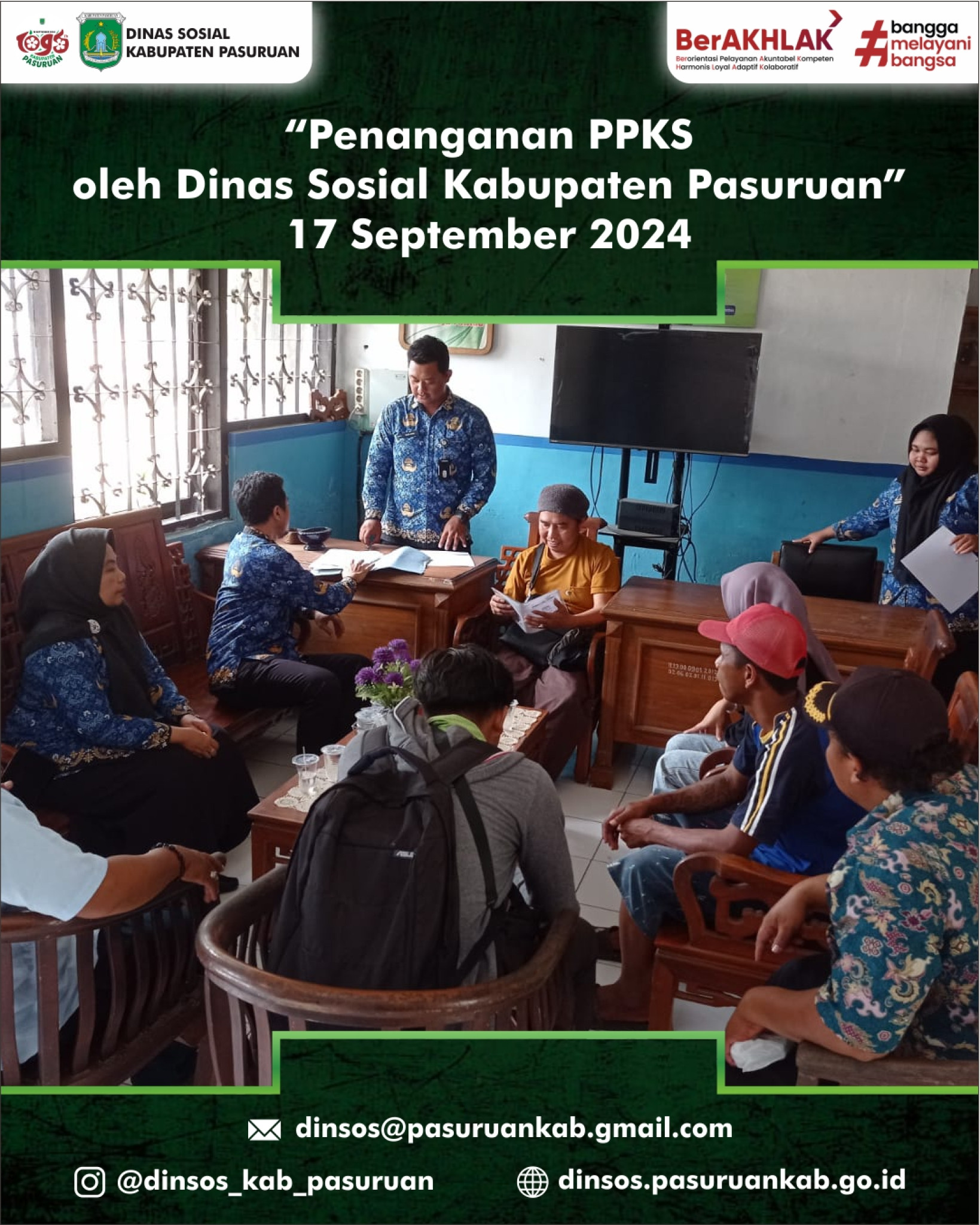 Penanganan PPKS oleh Dinas Sosial Kabupaten Pasuruan