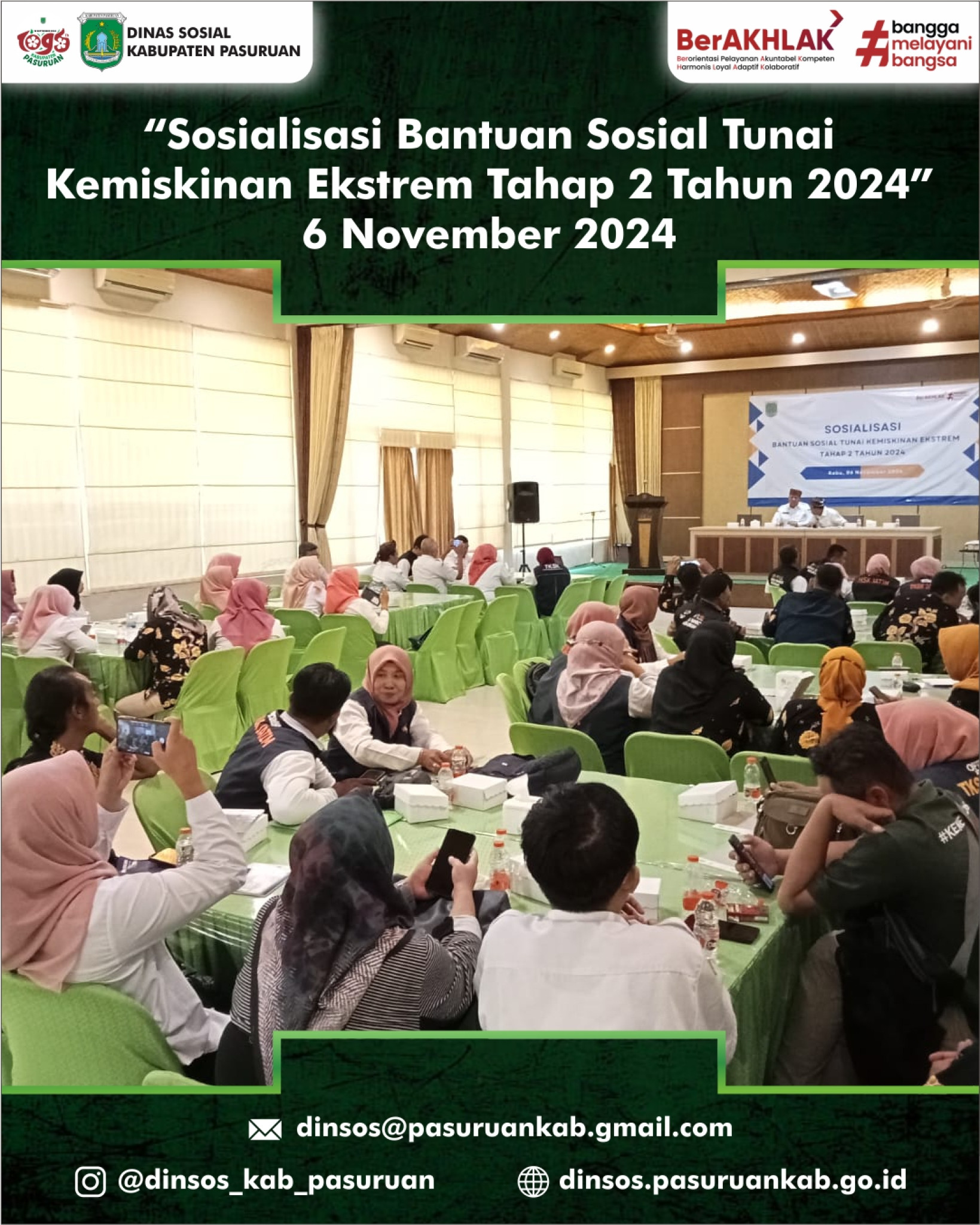 Sosialisasi Bantuan Sosial Tunai Kemiskinan Ekstrem Tahap 2 Tahun 2024