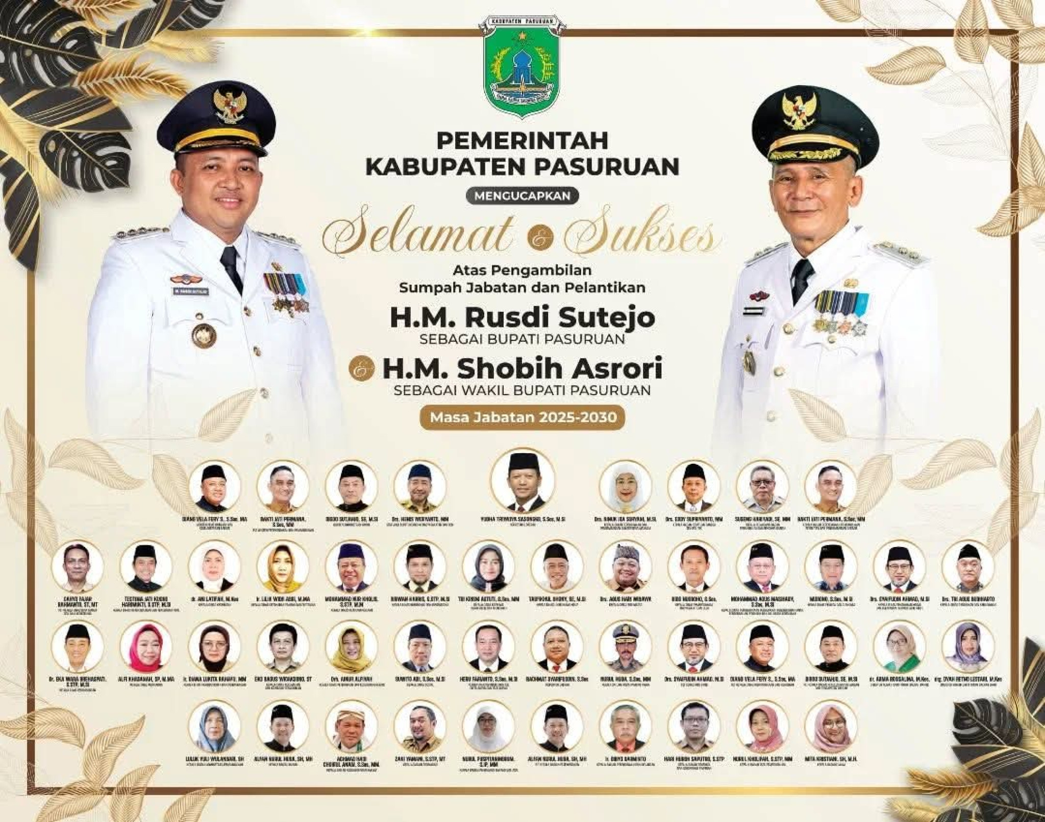 Bupati Pasuruan dan Wakil Bupati Pasuruan Masa Jabatan 2025-2030